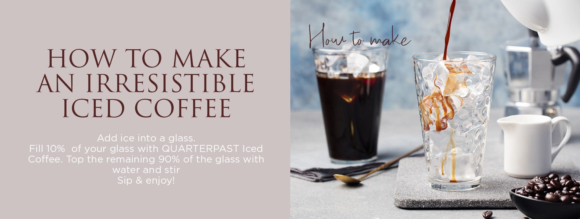 Q Iced Coffee Concentrate 360mL QUARTERPAST